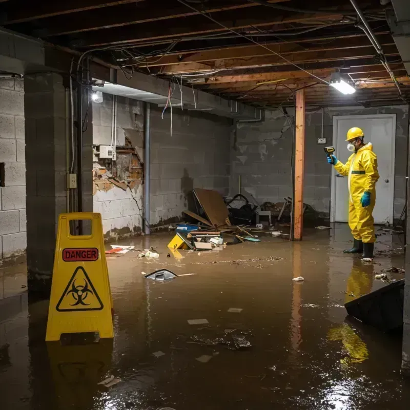 Flooded Basement Electrical Hazard in Leonardtown, MD Property